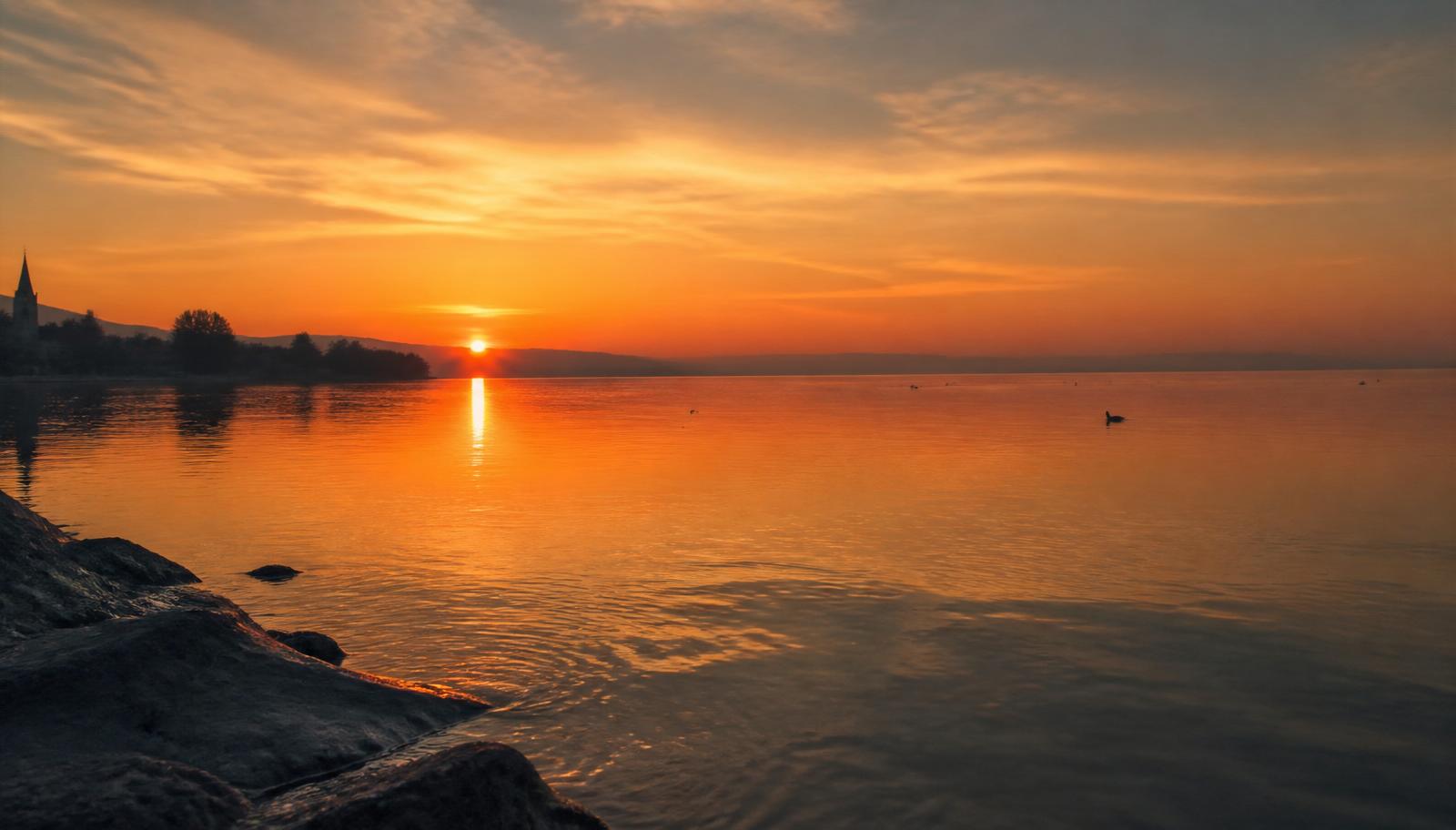 Bodensee bei Sonnenuntergang